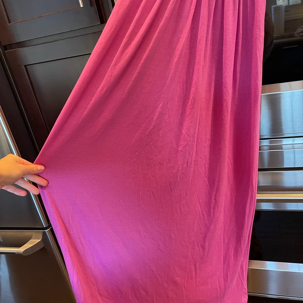 Pink maxi dress size large NWT - Picture 7 of 8